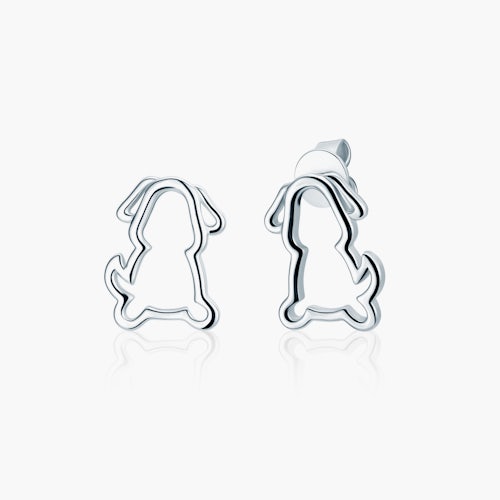 Kolczyki pies Animals: srebrne